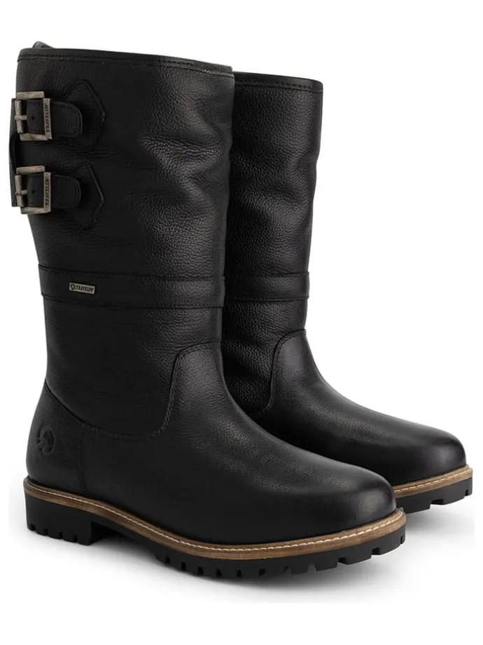 Leder-Boots "Klondike" in Schwarz