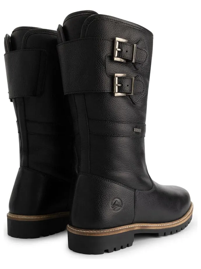 Leder-Boots "Klondike" in Schwarz