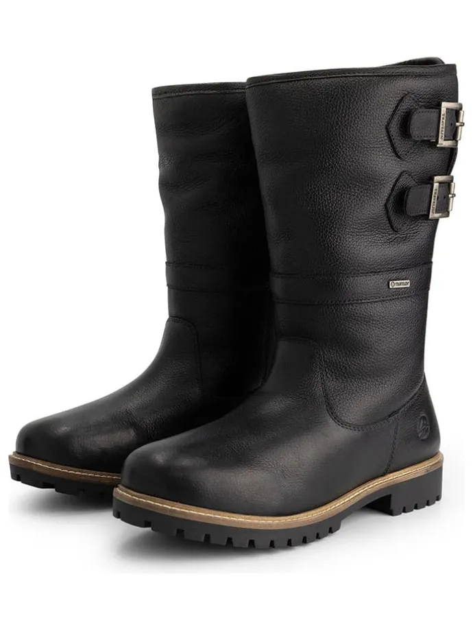 Leder-Boots "Klondike" in Schwarz