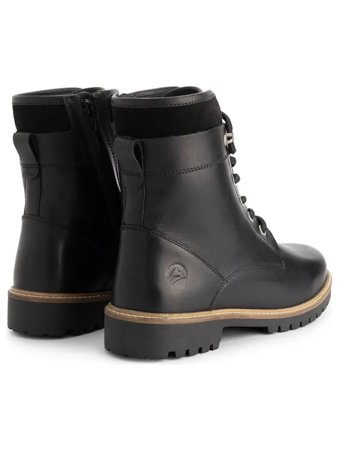 Leder-Boots "Langdets" in Schwarz