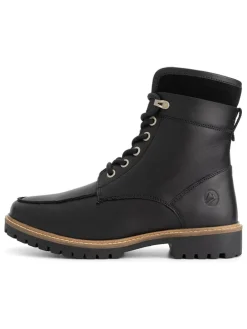 Leder-Boots "Langstrand" in Schwarz