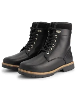 Leder-Boots "Larvik" in Schwarz