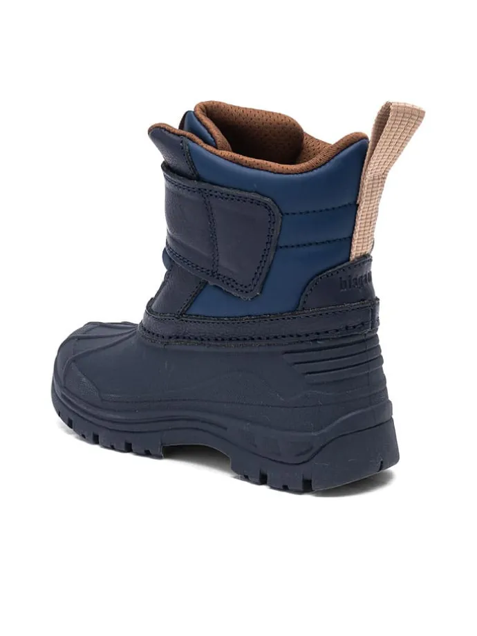 Leder-Boots "Pixie" in Dunkelblau