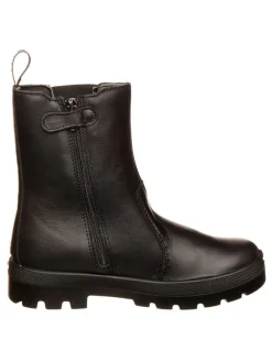 Leder-Boots "Rocky" in Schwarz