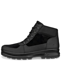 Leder-Boots "Rugged Track" in Schwarz