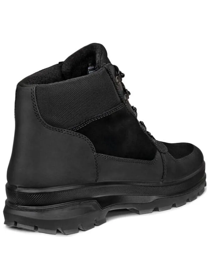Leder-Boots "Rugged Track" in Schwarz