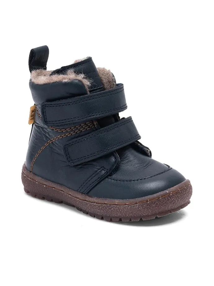 Leder-Boots "Storm" in Dunkelblau