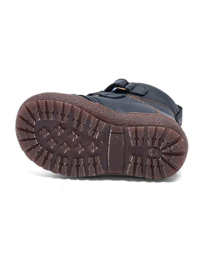 Leder-Boots "Storm" in Dunkelblau