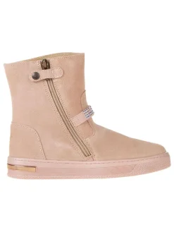 Leder-Boots "Stylisch" in Rosa