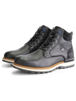 Leder-Boots "Sundby" in Schwarz