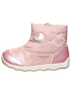 Leder-Boots "Thinky" in Rosa
