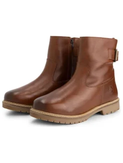 Leder-Boots "Tingvoll" in Hellbraun