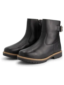 Leder-Boots "Tingvoll" in Schwarz