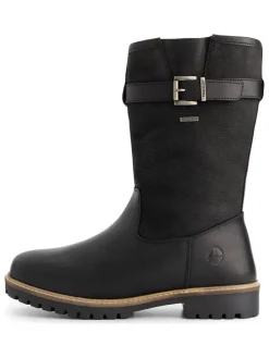 Leder-Boots "Troms" in Schwarz