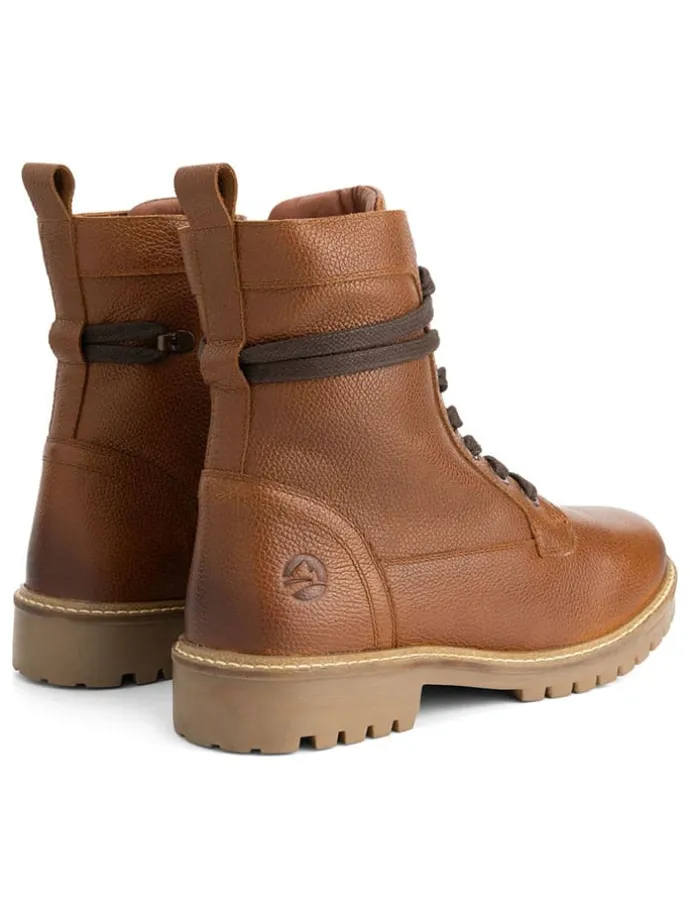 Leder-Boots "Trongsberg" in Hellbraun