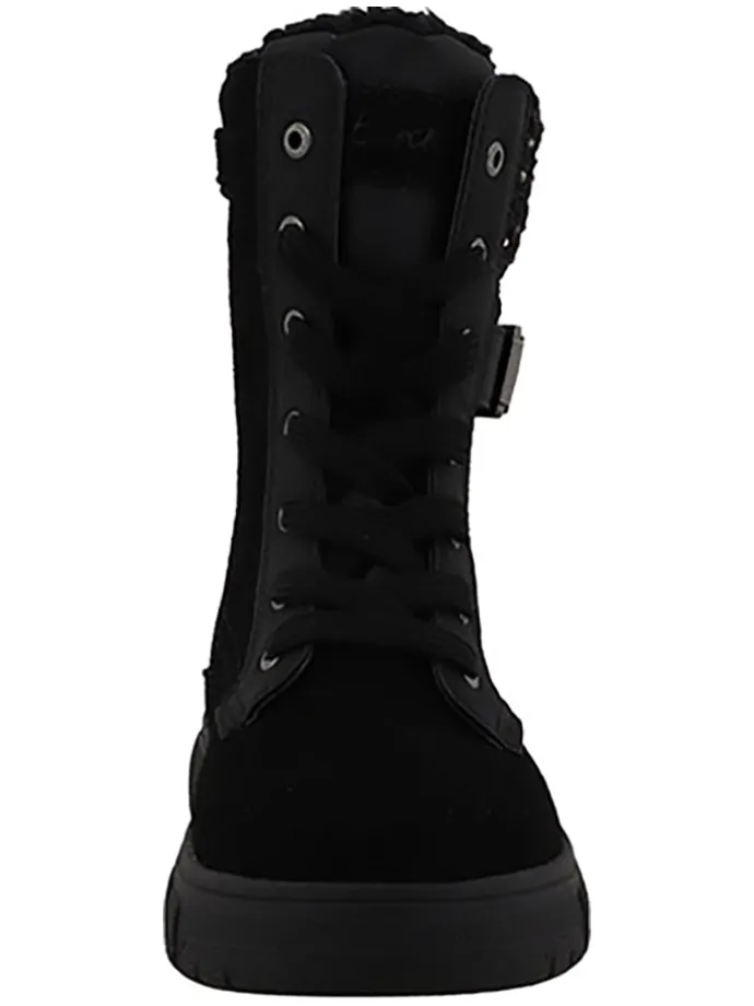 Leder-Boots "Victoria 1" in Schwarz