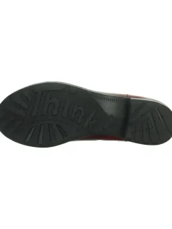 Leder-Chelsea-Boots in Rot