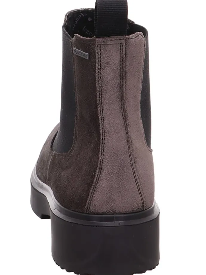 Leder-Chelsea-Boots "Angel-Ossido" in Grau
