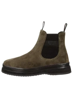 Leder-Chelsea-Boots "Blistown" in Braun