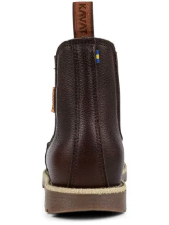 Leder-Chelsea-Boots "Bodås JR EP" in Dunkelbraun