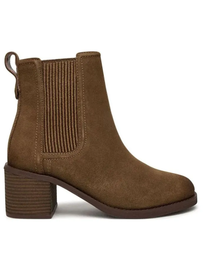 Leder-Chelsea-Boots "Chamberly Top" in Hellbraun