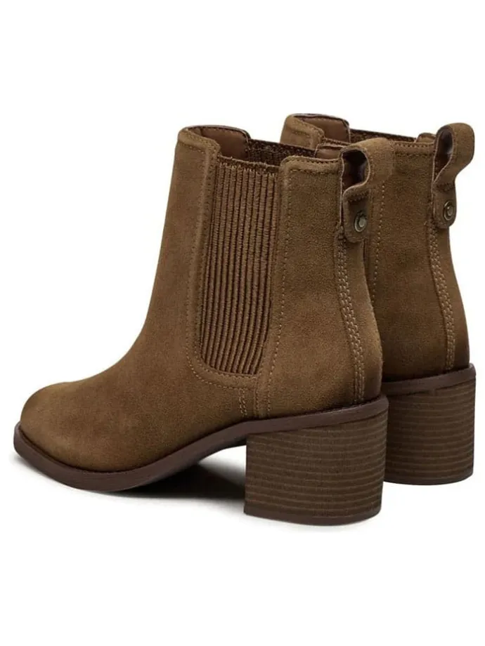 Leder-Chelsea-Boots "Chamberly Top" in Hellbraun