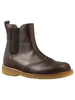 Leder-Chelsea-Boots "Chino" in Braun