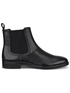 Leder-Chelsea-Boots "Classic" in Schwarz