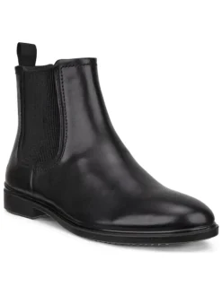 Leder-Chelsea-Boots "Classic" in Schwarz