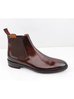 Leder-Chelsea-Boots "Clint 7" in Braun