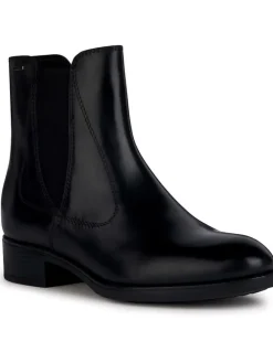 Leder-Chelsea-Boots "Felicity" in Schwarz