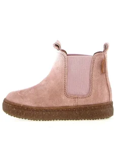 Leder-Chelsea-Boots "Figus" in Rosa