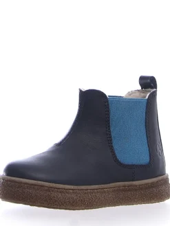 Leder-Chelsea-Boots "Filus" in Dunkelblau