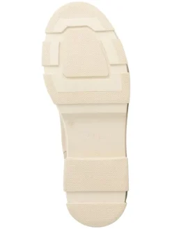 Leder-Chelsea-Boots in Beige