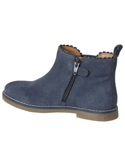 Leder-Chelsea-Boots in Blau