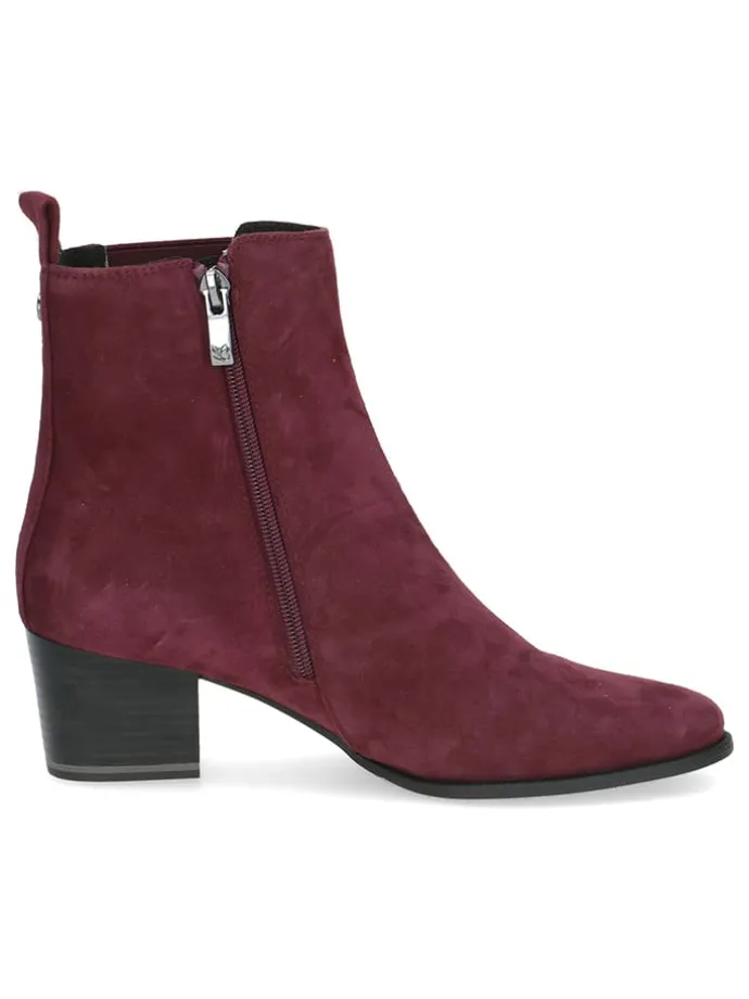 Leder-Chelsea-Boots in Bordeaux