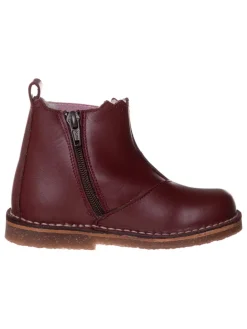 Leder-Chelsea-Boots in Bordeaux