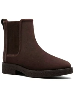 Leder-Chelsea-Boots in Braun