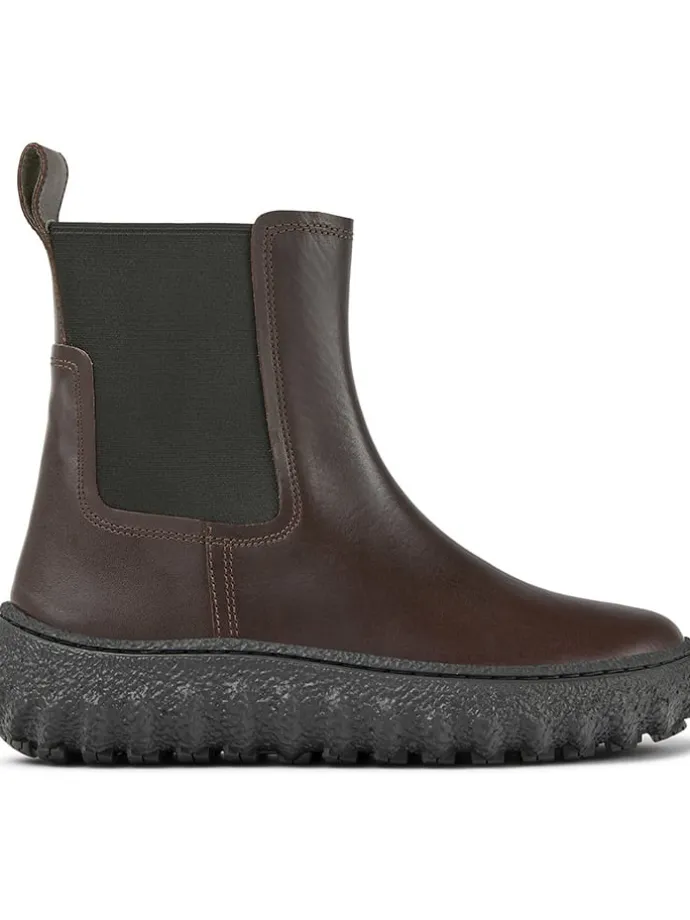 Leder-Chelsea-Boots in Braun
