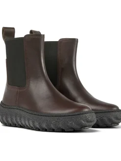 Leder-Chelsea-Boots in Braun
