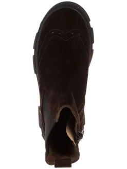 Leder-Chelsea-Boots in Braun