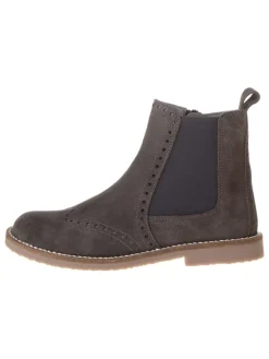 Leder-Chelsea-Boots in Braun