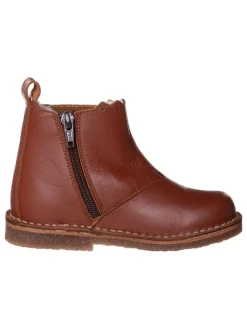 Leder-Chelsea-Boots in Braun