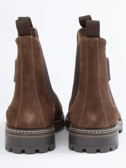 Leder-Chelsea-Boots in Braun