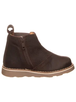 Leder-Chelsea-Boots in Braun