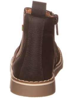 Leder-Chelsea-Boots in Braun