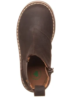 Leder-Chelsea-Boots in Braun