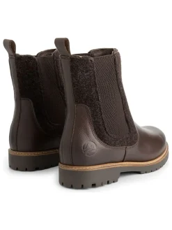 Leder-Chelsea-Boots in Braun