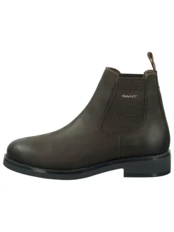 Leder-Chelsea-Boots in Braun