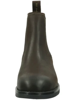 Leder-Chelsea-Boots in Braun